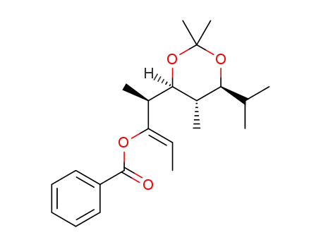(+)-(2Z,4S)-4-[(4S,5S,6S)-2,2,5-trimethyl-6-(propan-2-yl)-1,3-dioxan-4-yl]pent-2-en-3-yl benzoate