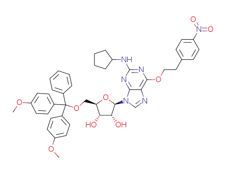 N<sub>2</sub>-cyclopentyl-5'-O-(4,4'-dimethoxytriphenylmethyl)-O<sub>6</sub>-(2-(p-nitrophenyl)ethyl)guanosine