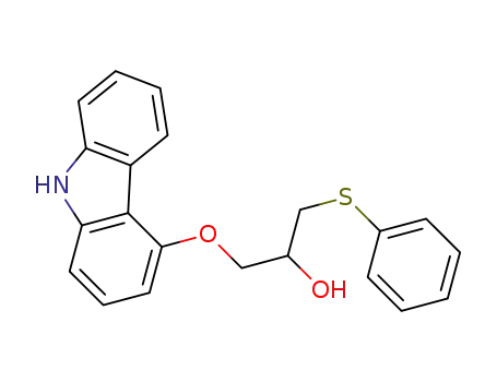 Molecular Structure of 1260243-62-6 (1-(9H-carbazol-5-yloxy)-3-(phenylthio)propan-2-ol)