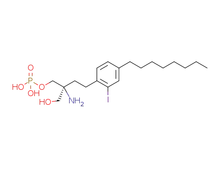 phosphoric acid mono-[(S)-2-amino-2-hydroxymethyl-4-(2-iodo-4-octylphenyl)butyl] ester