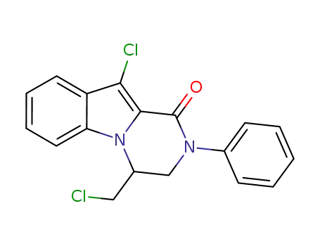 10-chloro-4-(chloromethyl)-2-phenyl-3,4-dihydropyrazino[1,2-a]indol-1(2H)-one