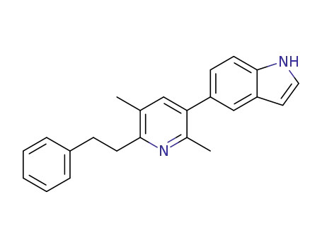 5-[2,5-dimethyl-6-(2-phenethyl)pyridin-3-yl]-1H-indole