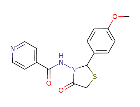 N-[2-(4-methoxyphenyl)-4-oxo-1,3-thiazolidin-3-yl]pyridine-4-carboxamide