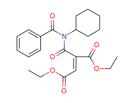 diethyl (E)-2-[(N-benzoyl-N-cyclohexylamino)carbonyl]-2-butenedioate