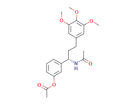 Molecular Structure of 902119-98-6 (acetic acid (S)-(-)-3-[1-acetylamino-3-(3,4,5-trimethoxyphenyl)propyl]phenyl ester)