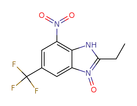 1H-Benzimidazole, 2-ethyl-7-nitro-5-(trifluoromethyl)-, 3-oxide