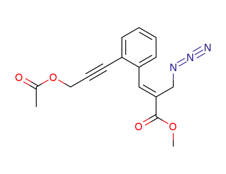 methyl 2-azidomethyl-3-[2-(3-acetoxypropyn-1-yl)]phenyl-2-propenoate