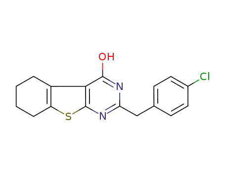 2-(p-chlorobenzyl)-5,6,7,8-tetrahydrobenzo[b]thieno[2,3-d]pyrimidin-4[3H]-one