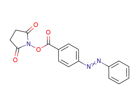 Molecular Structure of 115584-73-1 (2,5-Pyrrolidinedione, 1-[[4-(phenylazo)benzoyl]oxy]-)