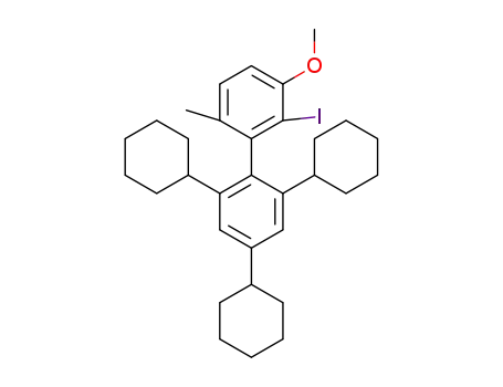 2-iodo-2',4',6'-tricyclohexyl-3-methoxy-6-methylbiphenyl