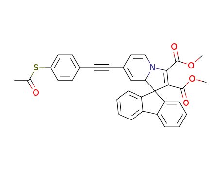 dimethyl 7'-((4-(acetylthio)phenyl)ethynyl)-8a'H-spiro[fluorene-9,1'-indolizine]-2',3'-dicarboxylate