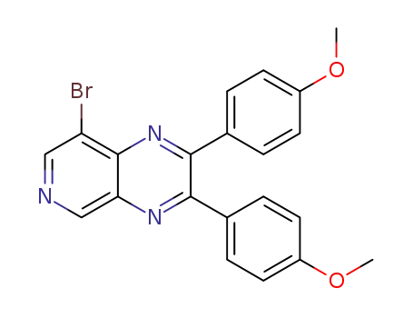8-bromo-2,3-bis(4-methoxyphenyl)pyrido[3,4-b]pyrazine