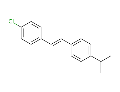 Molecular Structure of 1309065-22-2 ((E)-1-chloro-4-(4-isopropylstyryl)benzene)