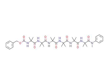 N-[benzyloxycarbonyl]-2-methylalanyl-2-methylalanyl-2-methylalanyl-2-methylalanyl-2-methylalanyl-2-methylalanine-N-methyl-N-phenylamide