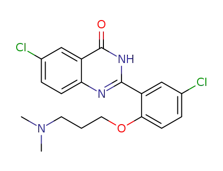 (2-(5'-chloro-2'-(3-(N,N-dimethylamino)propoxy)phenyl)-6-chloro-4(3H)-quinazolinone)