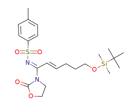N-(6-(tert-butyldimethylsilyloxy)-1-(2-oxooxazolidin-3-yl)hex-2-enylidene)-4-methylbenzenesulfonamide