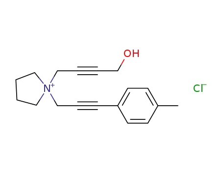 N-(4-hydroxybut-2-yn-1-yl)-N-[3-(p-tolyl)prop-2-yn-1-yl]pyrrolidinium chloride