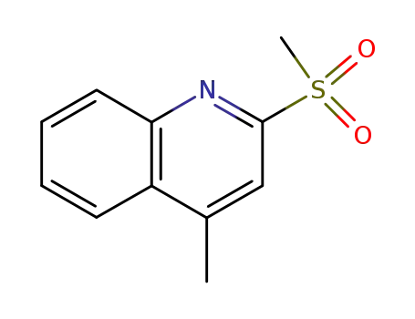 Molecular Structure of 64495-40-5 (2-METHANESULFONYL-4-METHYL-QUINOLINE)