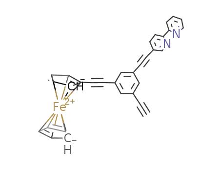 [1-ethynyl-3-(2,2'-bipyridyl-5-yl-ethynyl)-5-(ferrocenyl)ethynylbenzene]