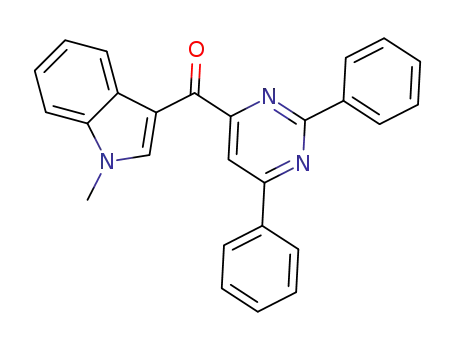 (1-methyl-1H-indol-3-yl)(2,6-diphenylpyrimidin-4-yl)methanone