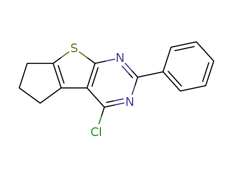 4-Chloro-2-phenyl-6,7-dihydro-5H-cyclopenta[4,5]thieno[2,3-d]pyrimidine