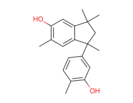 1-(3'-hydroxy-4'-methylphenyl)-1,3,3,6-tetramethylindan-5-ol
