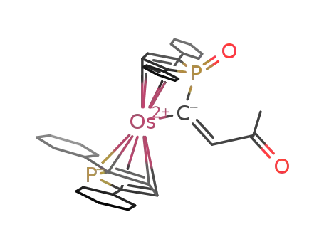 (η5-2,5-dicyclohexyl-1-phosphacyclopentadienyl)(2,3,4,5-η4-2,5-dicyclohexyl-1-oxo-1-phosphacyclopentadienyl)(μ-(E)-3-oxo-1-butenylidene-Os,P)osmium(II)