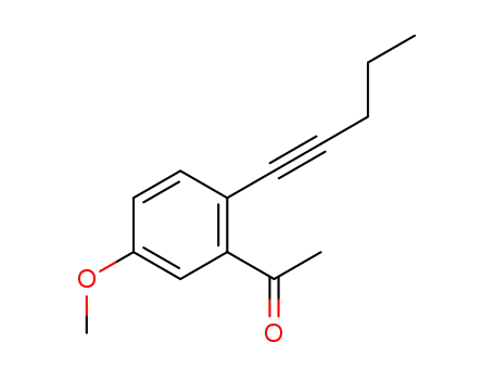 1-(5-methoxy-2-(pent-1-ynyl)phenyl)ethanone