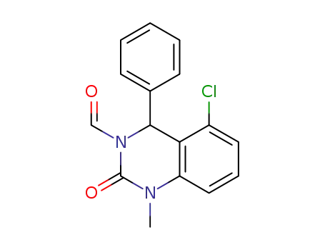 5-chloro-1,2-dihydro-1-methyl-2-oxo-4-phenylquinazoline-3(4H)-carbaldehyde