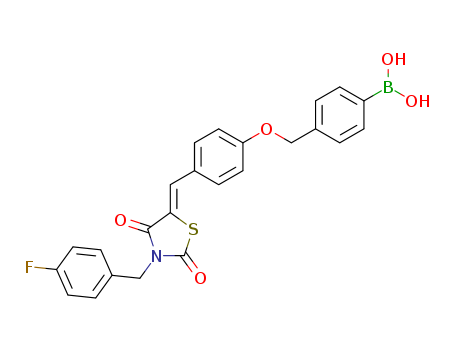 Boronic acid, B-[4-[[4-[(Z)-[3-[(4-fluorophenyl)Methyl]-2,4-dioxo-5-thiazolidinylidene]Methyl]phenoxy]Methyl]phenyl]-