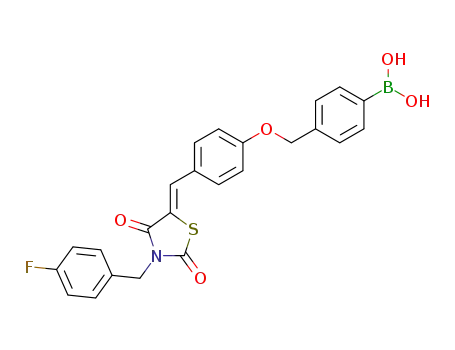 Boronic acid, B-[4-[[4-[(Z)-[3-[(4-fluorophenyl)Methyl]-2,4-dioxo-5-thiazolidinylidene]Methyl]phenoxy]Methyl]phenyl]-