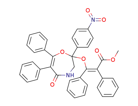 (Z)-methyl 3-(2-(4-nitrophenyl)-5-oxo-6,7-diphenyl-2,3,4,5-tetrahydro-1,4-oxazepin-2-yloxy)-2,3-diphenylacrylate