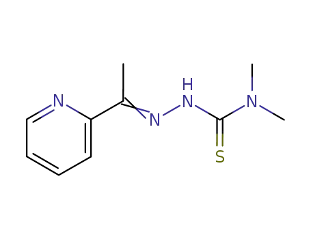 Molecular Structure of 71555-14-1 ((1E)-1-pyridin-2-ylethanone N,N-dimethylthiosemicarbazone)