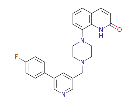8-(4-((5-(4-fluorophenyl)pyridin-3-yl)methyl)piperazin-1-yl)quinolin-2(1H)-one