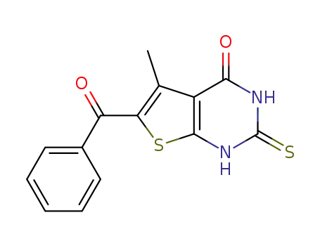 6-benzoyl-2,3-dihydro-5-methyl-2-thioxothieno-[2,3-d]pyrimidin-4(1H)-one