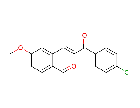 (E)-2-(3-(4-chlorophenyl)-3-oxoprop-1-enyl)-4-methoxybenzaldehyde