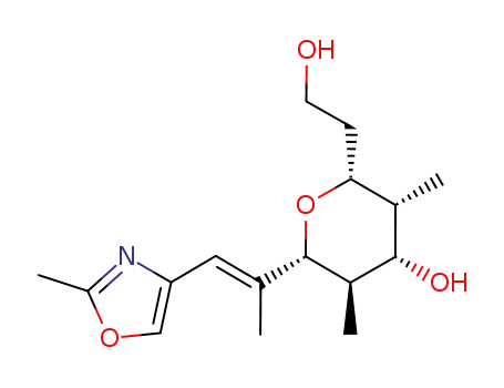 2H-Pyran-2-ethanol,
tetrahydro-4-hydroxy-3,5-dimethyl-6-[(1E)-1-methyl-2-(2-methyl-4-oxazol
yl)ethenyl]-, (2R,3R,4S,5R,6R)-