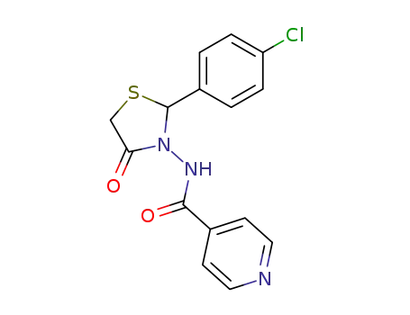 N-[2-(4-chlorophenyl)-4-oxo-1,3-thiazolidin-3-yl]pyridine-4-carboxamide