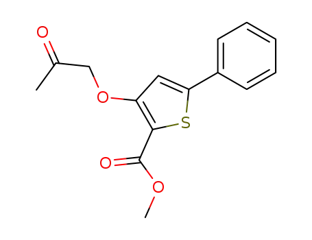 2-Thiophenecarboxylic acid, 3-(2-oxopropoxy)-5-phenyl-, methyl ester