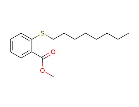 Molecular Structure of 211228-57-8 (methyl 2-octylthiobenzenecarboxylate)