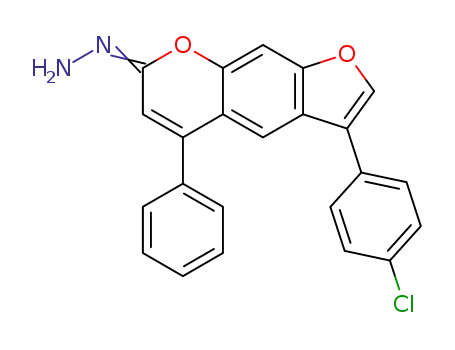 3-(4-chlorophenyl)-5-phenyl-furo[3,2-g]chromen-7-one hydrazone