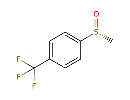 Molecular Structure of 422509-91-9 (Benzene, 1-[(R)-methylsulfinyl]-4-(trifluoromethyl)-)