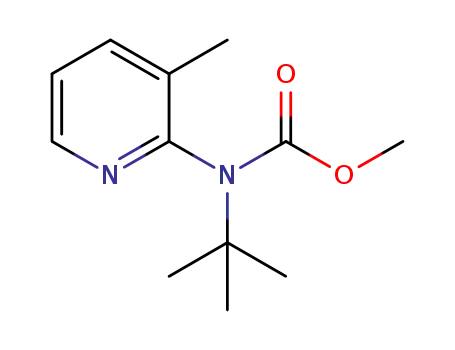 Molecular Structure of 1260403-56-2 (methyl tert-butyl(3-methylpyridin-2-yl)carbamate)