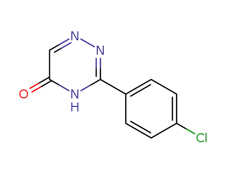 Molecular Structure of 191014-23-0 (1,2,4-Triazin-5(2H)-one, 3-(4-chlorophenyl)-)
