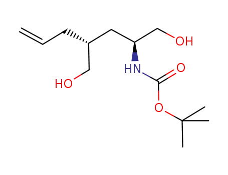 카르바믹산, N-[(1S,3R)-1,3-비스(히드록시메틸)-5-헥센-1-일]-, 1,1-디메틸에틸 에스테르