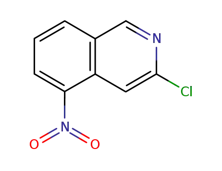 Molecular Structure of 10296-47-6 (3-CHLORO-5-NITROISOQUINOLINE)