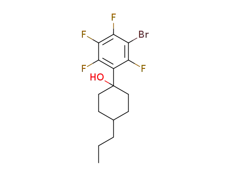 1-(3-bromo-2,4,5,6-tetrafluorophenyl)-4-propylcyclohexanol