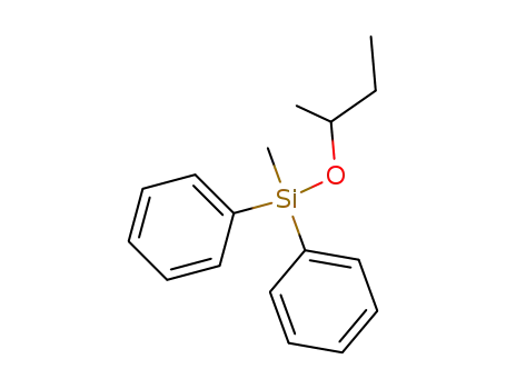 Molecular Structure of 58657-49-1 (Silane, methyl(1-methylpropoxy)diphenyl-)