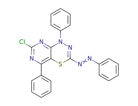 1-(7-chloro-1,5-diphenyl-1H-pyrimido[4,5-e][1,3,4]thiadiazin-3-yl)-2-phenyldiazene