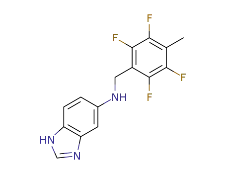 N-(2,3,5,6-Tetrafluoro-4-methylbenzyl)-1H-benzo[d]imidazol-5-amine